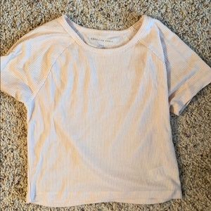 Soft Pink Tinted Crop Top Sz M